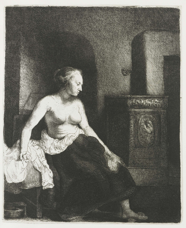  伦勃朗·梵·莱茵 Rembrandt van Rijn——上半身裸露的女人5